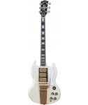 Gibson 1963 Les Paul SG Custom Reissue 3-Pickup w/ Maestro Ultra Light Aged Classic White