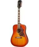 Epiphone Hummingbird 12 string ACH Solid Wood Fishman Sonitone gitara elektroakustyczna Aged Cherry Sunburst Gloss