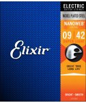Elixir 12002 NanoWeb Super Light  9-42 struny elektryczne