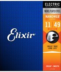 Elixir 12102 NanoWeb Medium 11-49 struny elektryczne